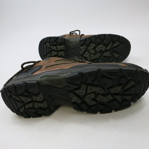 L. L. Bean Leather Fabric Comfort Hiking Outdoors Footwear Shoes Men's Sz 12 M - Picture 3 of 6